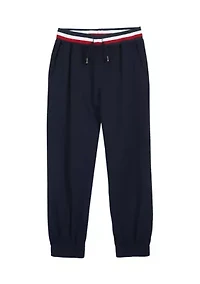 Boys 8-20 Feeder Stripe Waistband Twill Jogger Pants