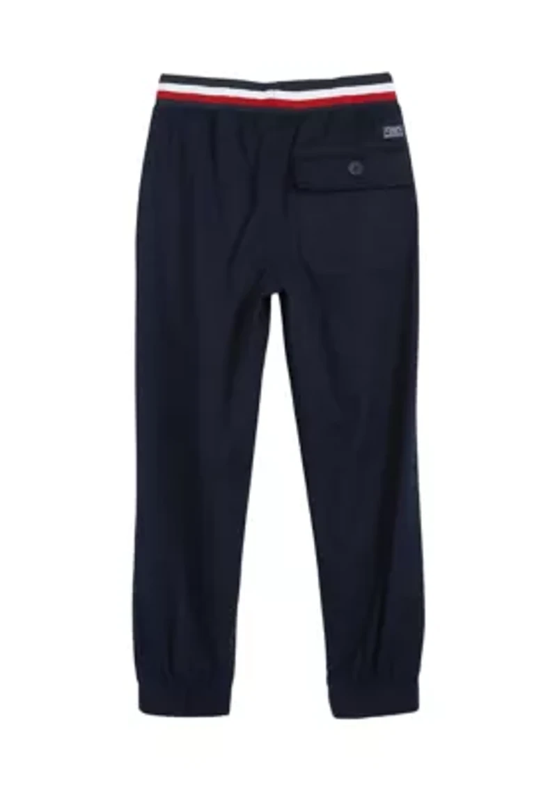 Boys 8-20 Feeder Stripe Waistband Twill Jogger Pants