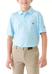 Boys 8-20 Printed Polo Shirt