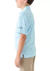 Boys 8-20 Printed Polo Shirt