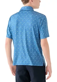 Boys 8-20 Printed Polo Shirt