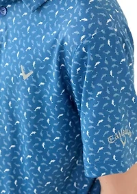 Boys 8-20 Printed Polo Shirt