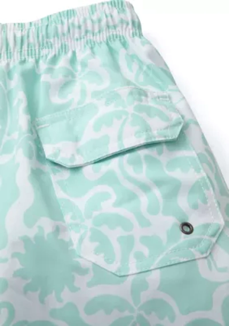 Boys 4-7 Flamingo Swim Trunks