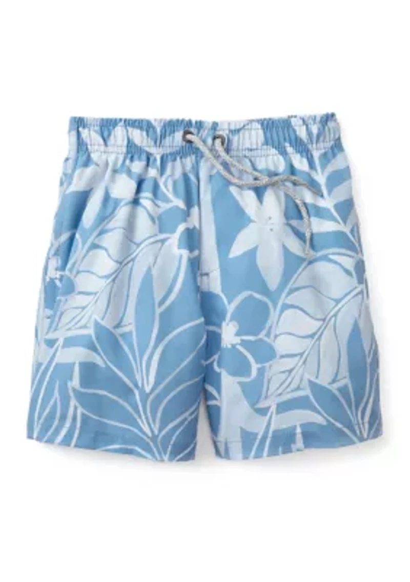Boys 4-7 Floral Swim Trunks