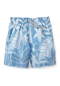 Boys 4-7 Floral Swim Trunks