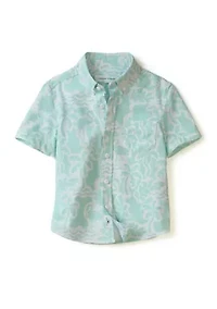 Boys 4-7 Flamingo Printed Shirt