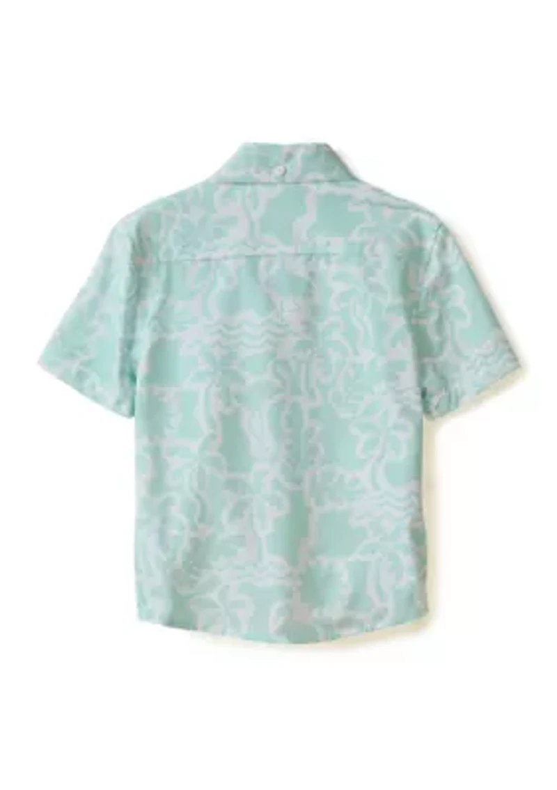 Boys 4-7 Flamingo Printed Shirt