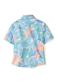 Boys 4-7 Floral Button Up Shirt