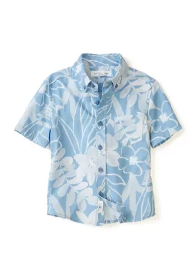 Boys 4-7 Floral Printed Shirt