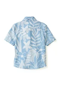 Boys 4-7 Floral Printed Shirt