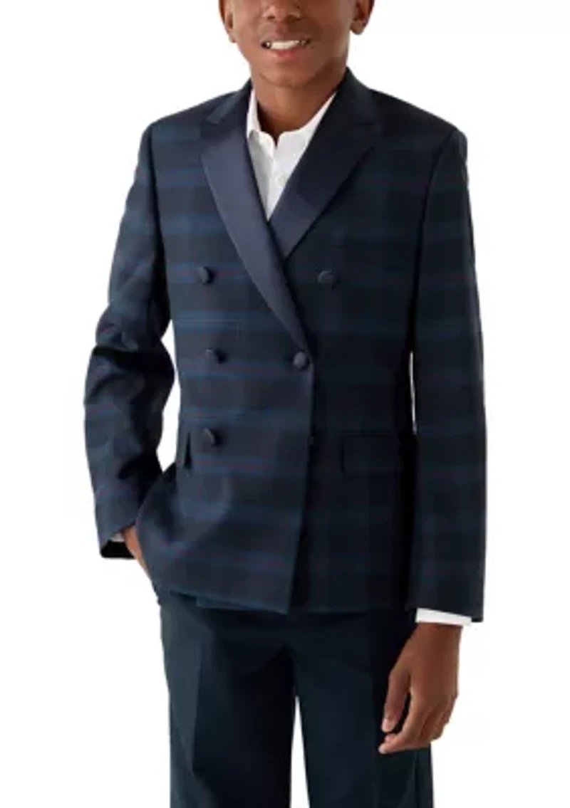 Boys 8-20 Plaid Holiday Blazer