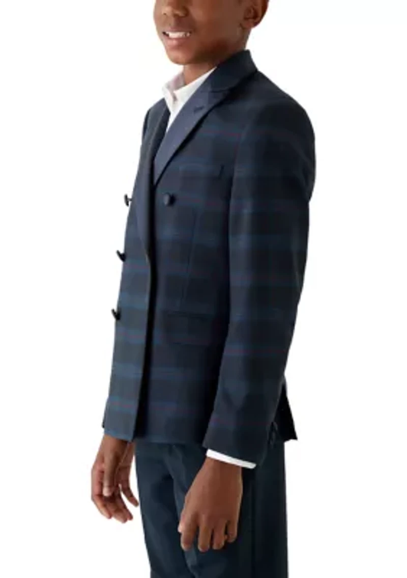 Boys 8-20 Plaid Holiday Blazer