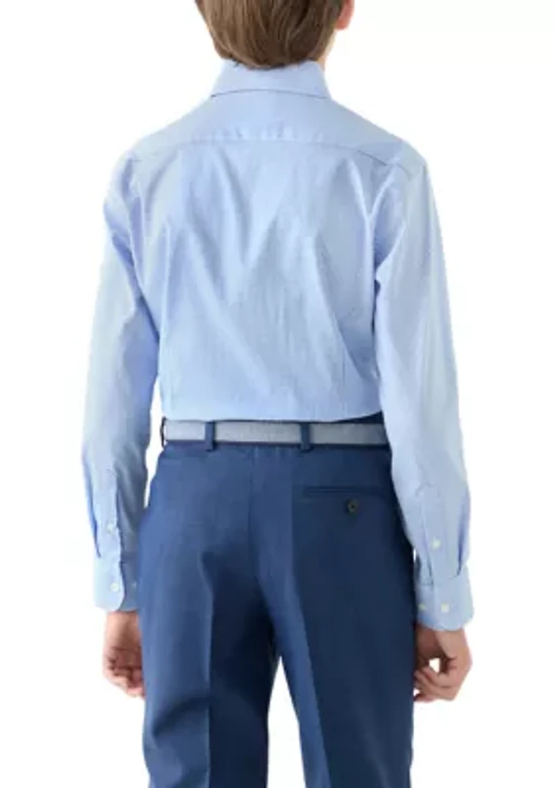 Boys 8-20 Long Sleeve Gingham Shirt