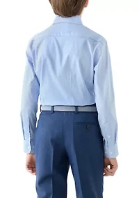 Boys 8-20 Long Sleeve Gingham Shirt