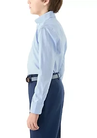 Boys 8-20 Long Sleeve Gingham Shirt