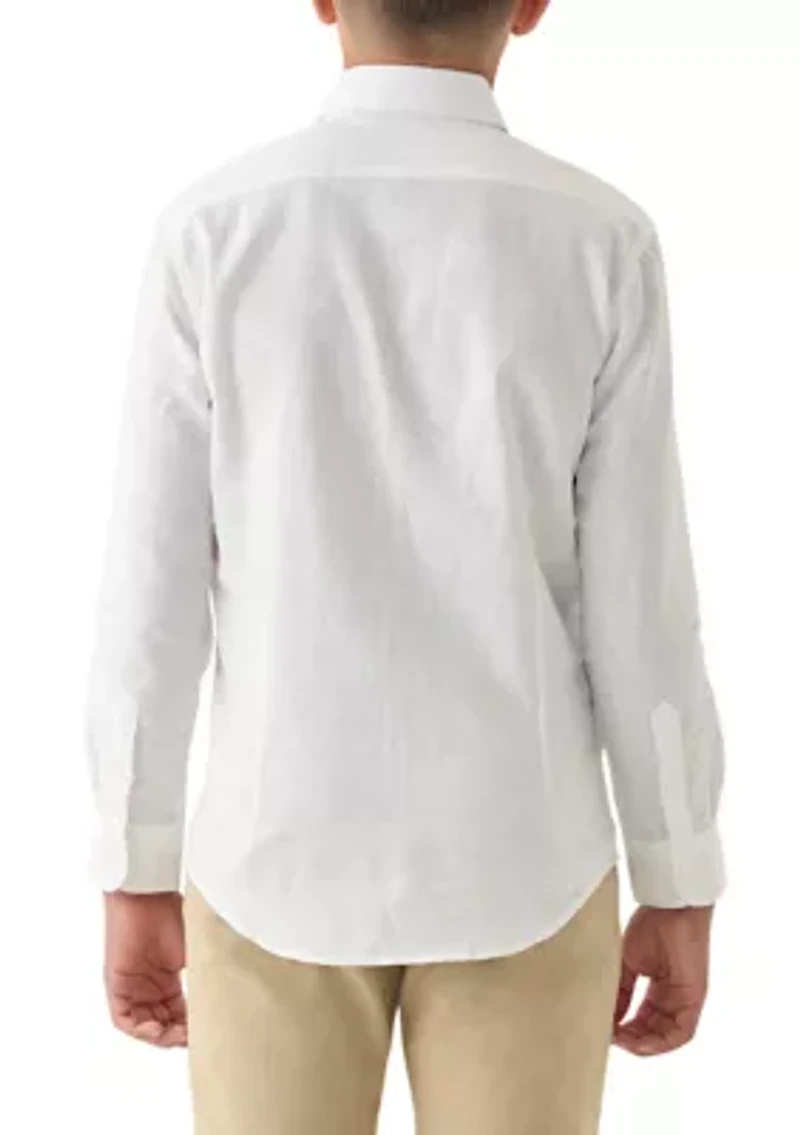 WHITE LINEN SHIRT