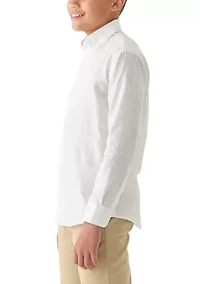 WHITE LINEN SHIRT