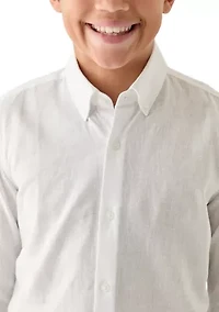 WHITE LINEN SHIRT