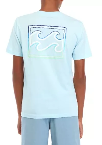 Boys 8-20 Crayon Wave Short Sleeve Graphic T-Shirt