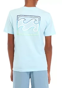 Boys 8-20 Crayon Wave Short Sleeve Graphic T-Shirt