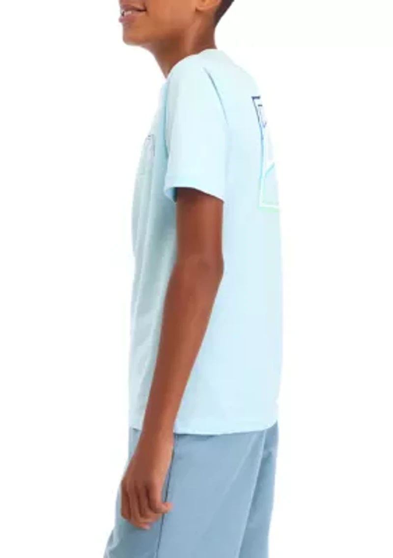 Boys 8-20 Crayon Wave Short Sleeve Graphic T-Shirt