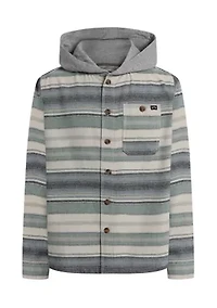 Boys 8-20 Baja Hooded Flannel Shirt