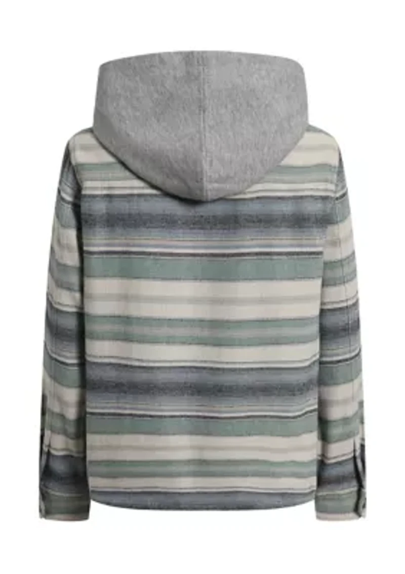 Boys 8-20 Baja Hooded Flannel Shirt