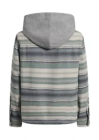 Boys 8-20 Baja Hooded Flannel Shirt