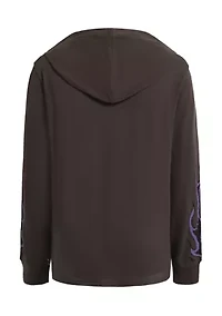 Boys 8-20 Flames Long Sleeve Hooded T-Shirt