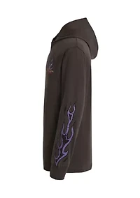 Boys 8-20 Flames Long Sleeve Hooded T-Shirt