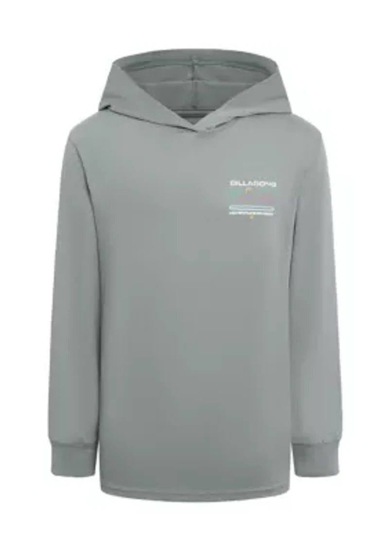 Boys 8-20 Coastal Range Long Sleeve Hooded Graphic T-Shirt