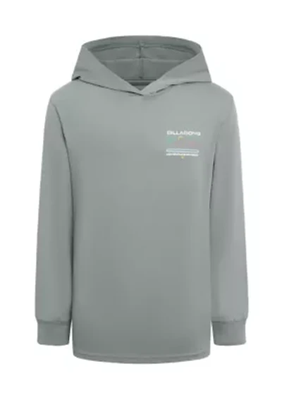 Boys 8-20 Coastal Range Long Sleeve Hooded Graphic T-Shirt