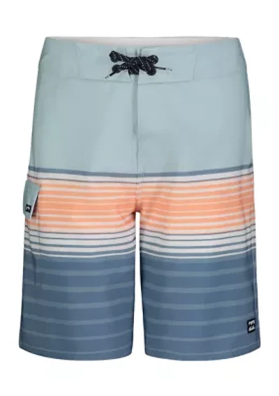 Boys 8-20 Striped Boardshorts