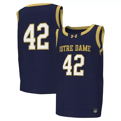 NCAA Under Armour #42 Notre Dame Fighting Irish Replica Basketball Jersey