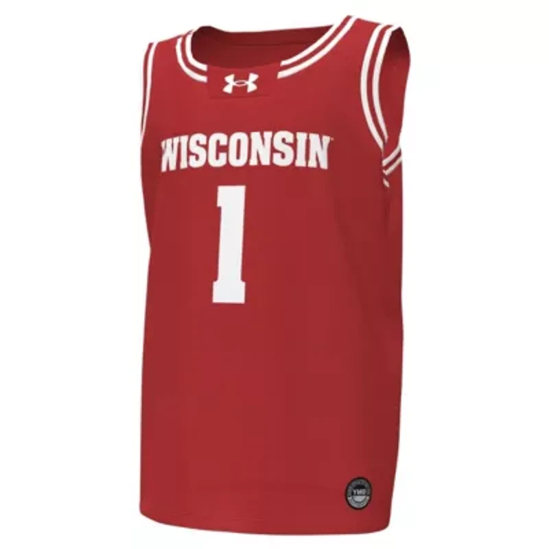 NCAA Under Armour #1 Wisconsin Badgers Replica Basketball Jersey