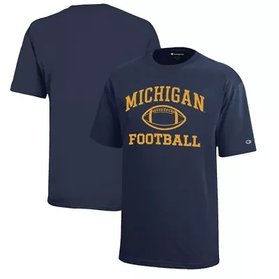 NCAA Michigan Wolverines Icon Logo Football T-Shirt