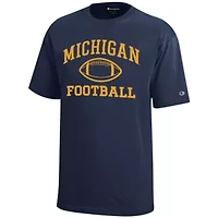 NCAA Michigan Wolverines Icon Logo Football T-Shirt