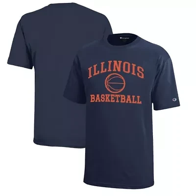 NCAA Illinois Fighting Illini Icon Logo Basketball T-Shirt