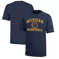 NCAA Michigan Wolverines Icon Logo Basketball T-Shirt