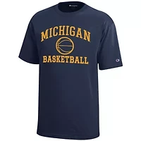 NCAA Michigan Wolverines Icon Logo Basketball T-Shirt