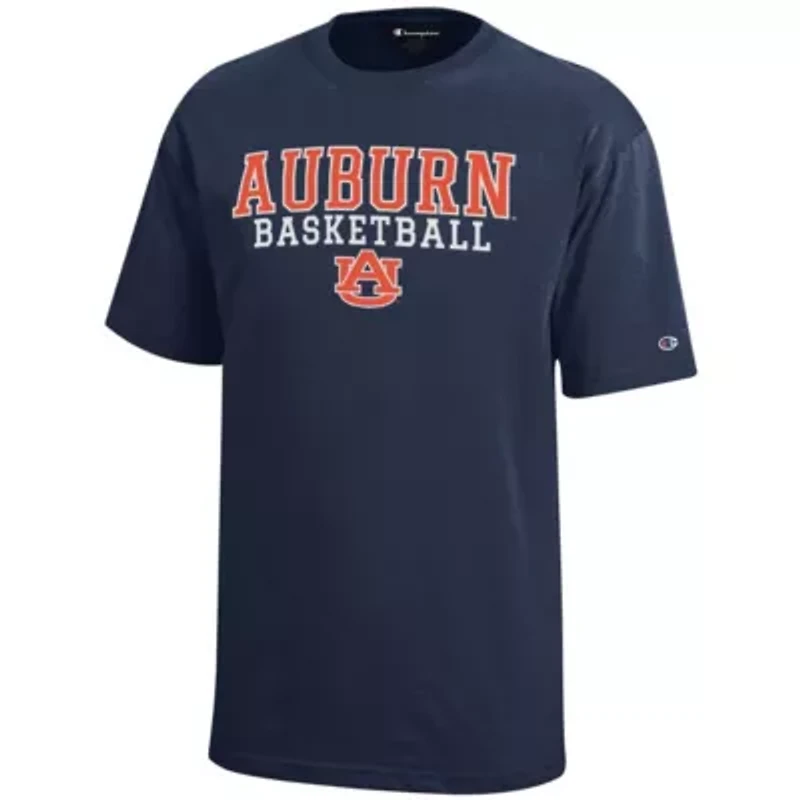 NCAA Auburn Tigers Stacked Logo Basketball T-Shirt