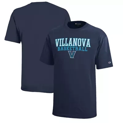NCAA Villanova Wildcats Stacked Logo Basketball T-Shirt