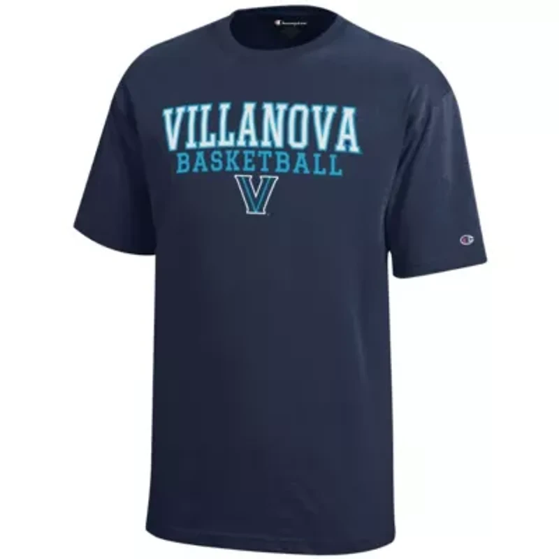 NCAA Villanova Wildcats Stacked Logo Basketball T-Shirt