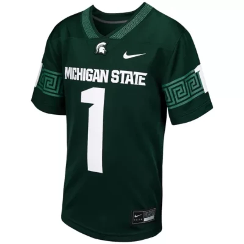 NCAA Nike # Michigan State Spartans Football Game Jersey