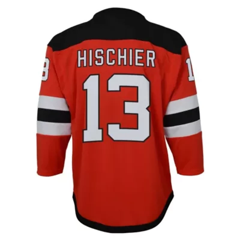 NHL Nico Hischier New Jersey Devils Captain Patch Home Replica Player