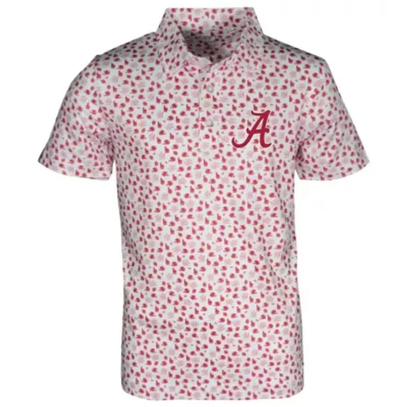 Alabama Crimson Tide NCAA Earnest Allover Print Polo