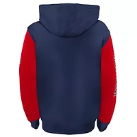 Boston Red Sox MLB Fanatics Navy/Red card Full-Zip Hoodie Jacket