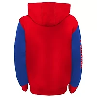 MLB Fanatics Red/Royal Philadelphia Phillies card Full-Zip Hoodie Jacket