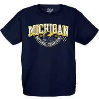 NCAA Michigan Wolverines Football Playoff 2023 National s Dust Schedule T-Shirt