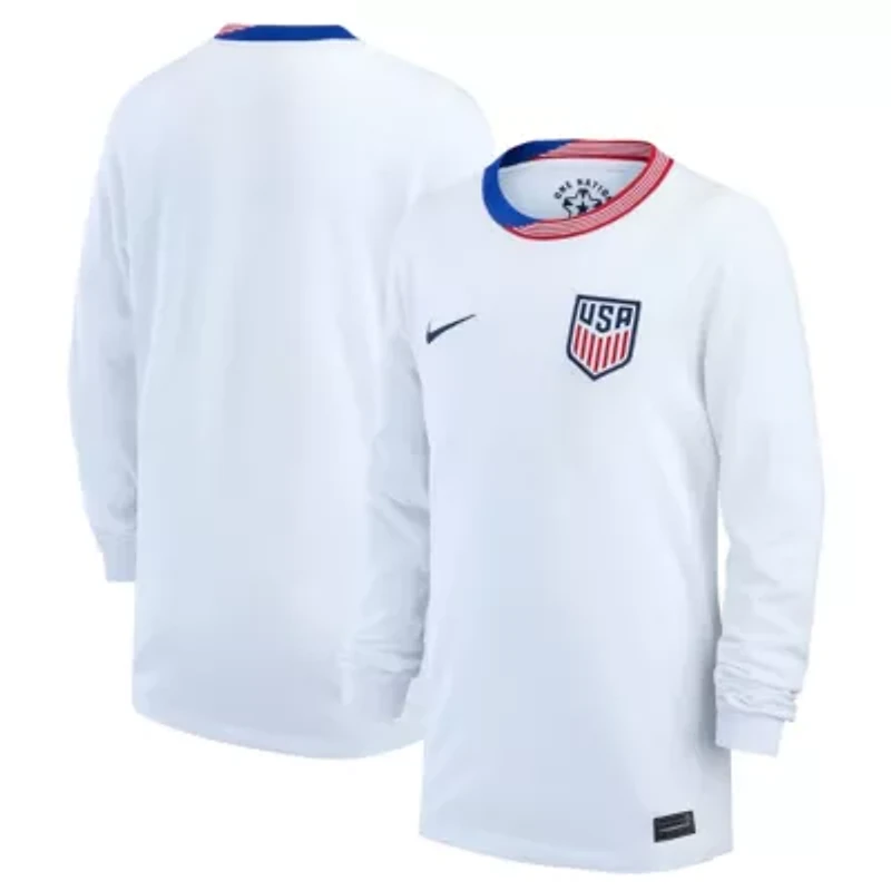 Soccer National Teams Nike USMNT 2024 Home Replica Long Sleeve Jersey